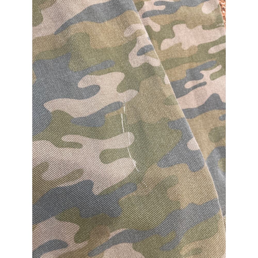 Camo Wide Leg Jeans - Olive Green Flare UK12/US8 - Picture 6 of 8